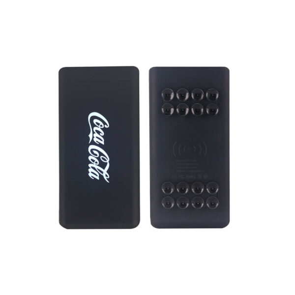 DF-8000PB01 Da Fa Link Led Light Custom Logo Power Bank Polymer Battery Stainless Wireless 8000mAh Powerbank with Suction