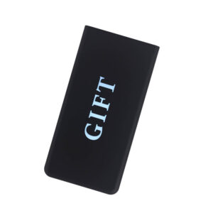 DF-8000PB02 Fashion gift card size power bank dual port 5V 8000 mAh blank printing light logo power bank