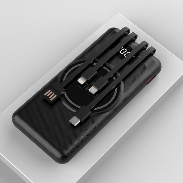 DF-10000MPB39 Portable High 4in1 15W Qi Magnetic Connection 10000mAh Wireless Power Banks Fast Charge with Four Cable