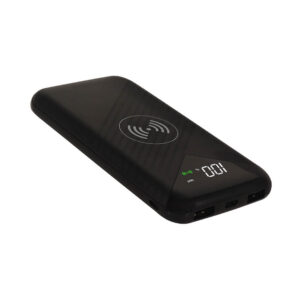DF-10000WPB38 USB Portable Powerbank 10000mAh Usb-c Qi Wireless Charger Power Bank Thin with Digital Display